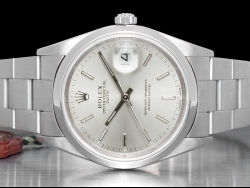 Rolex Date 34 Argento Oyster Silver Lining Dial 15200